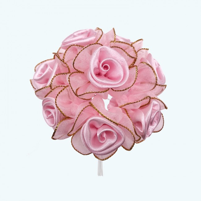 3" Diameter Satin Silk Flower 12X12 | Pink